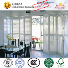 New Arrival with Luxury Quality of Good Prices Customised Stained Air Conditioner Adjustable Louvers Plantation Shutters